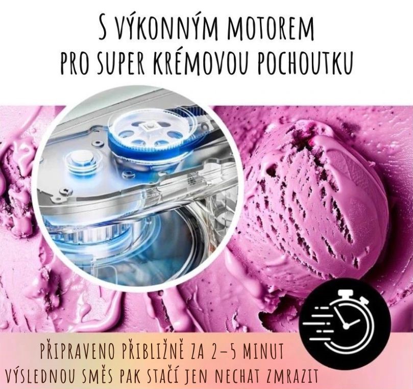 GourmetMaxx Zmrzlinovač a výrobník mražených dezertů SmoothUp 1937069